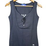 Burberry Blue Label Lace Up Sleeveless Top