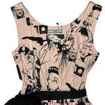 Prada Vintage Pop Art Print Mid Length Dress