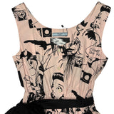 Prada Vintage Pop Art Print Mid Length Dress