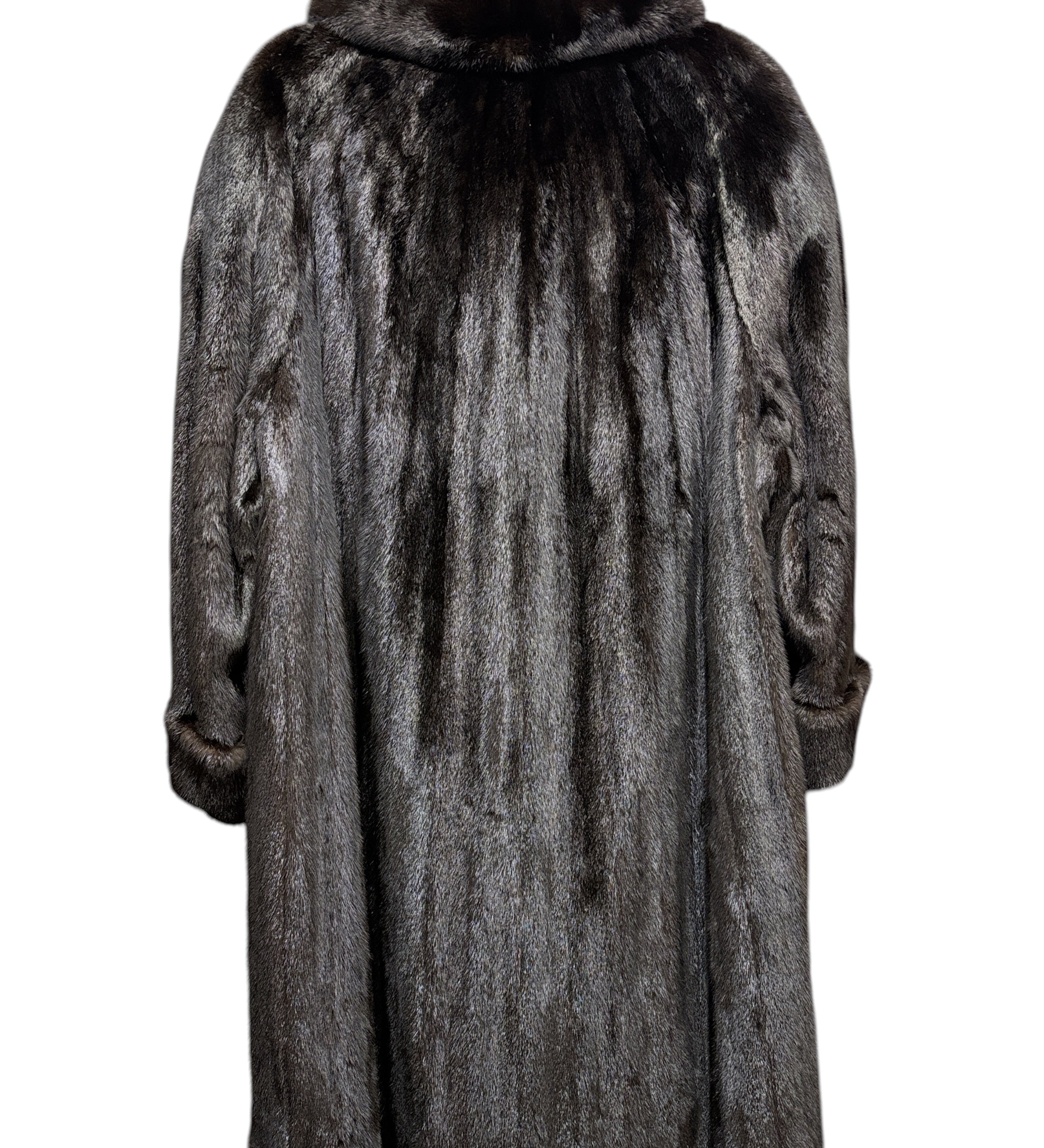 Vintage Dark Brown Beauer Long Coat