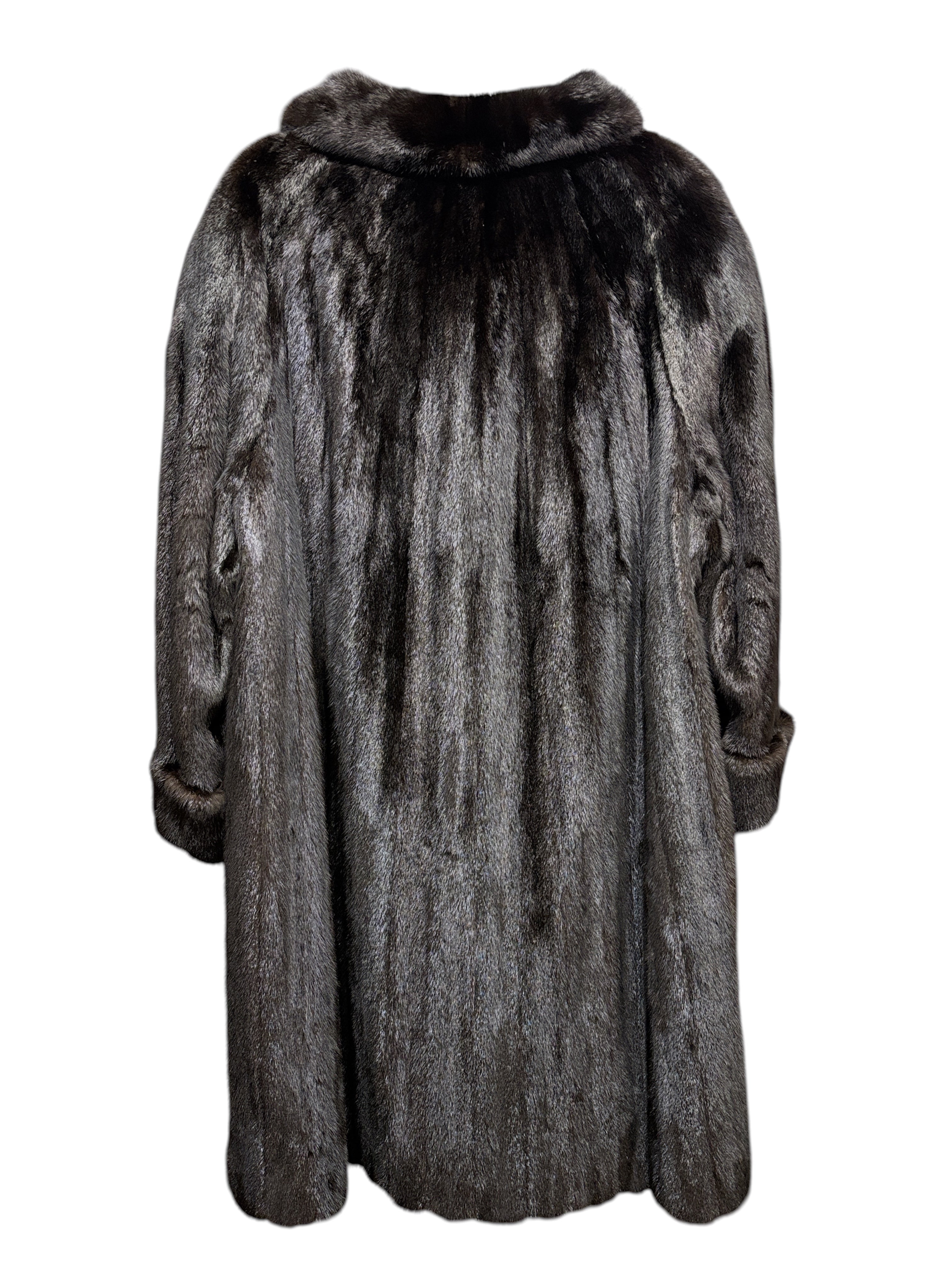 Vintage Dark Brown Beauer Long Coat