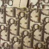 Christian Dior Vintage Monogram Flower Frame Satchel Hand Bag