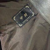 Vintage Black Leather Blazer Coat