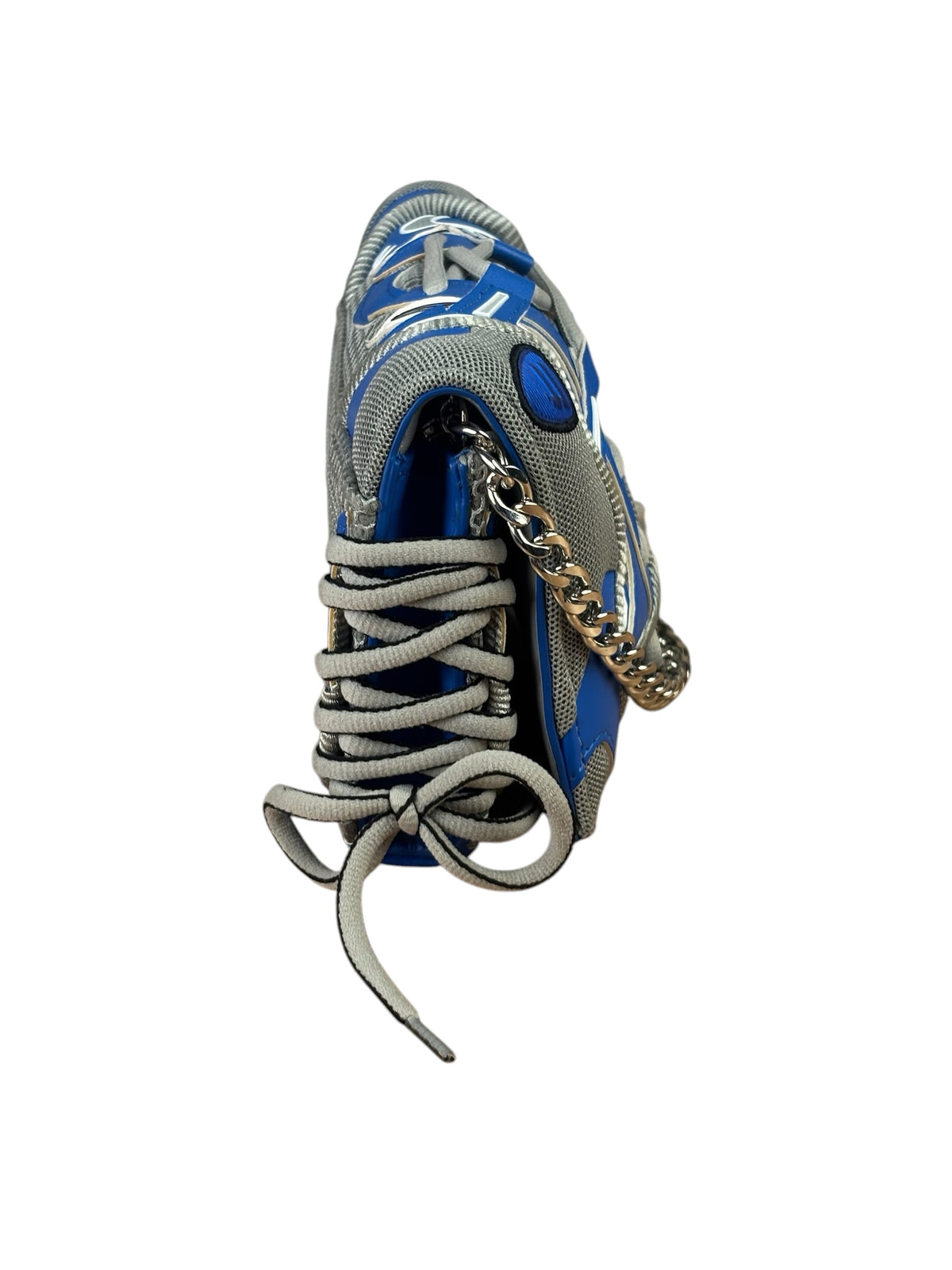 Balenciaga Blue/Grey Leather Trim Sneakerhead Phone Holder