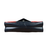 Chanel Vintage Navy/Red Quilted Leather Flap Bag 1989