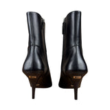 Gucci Black Leather Heel Boots