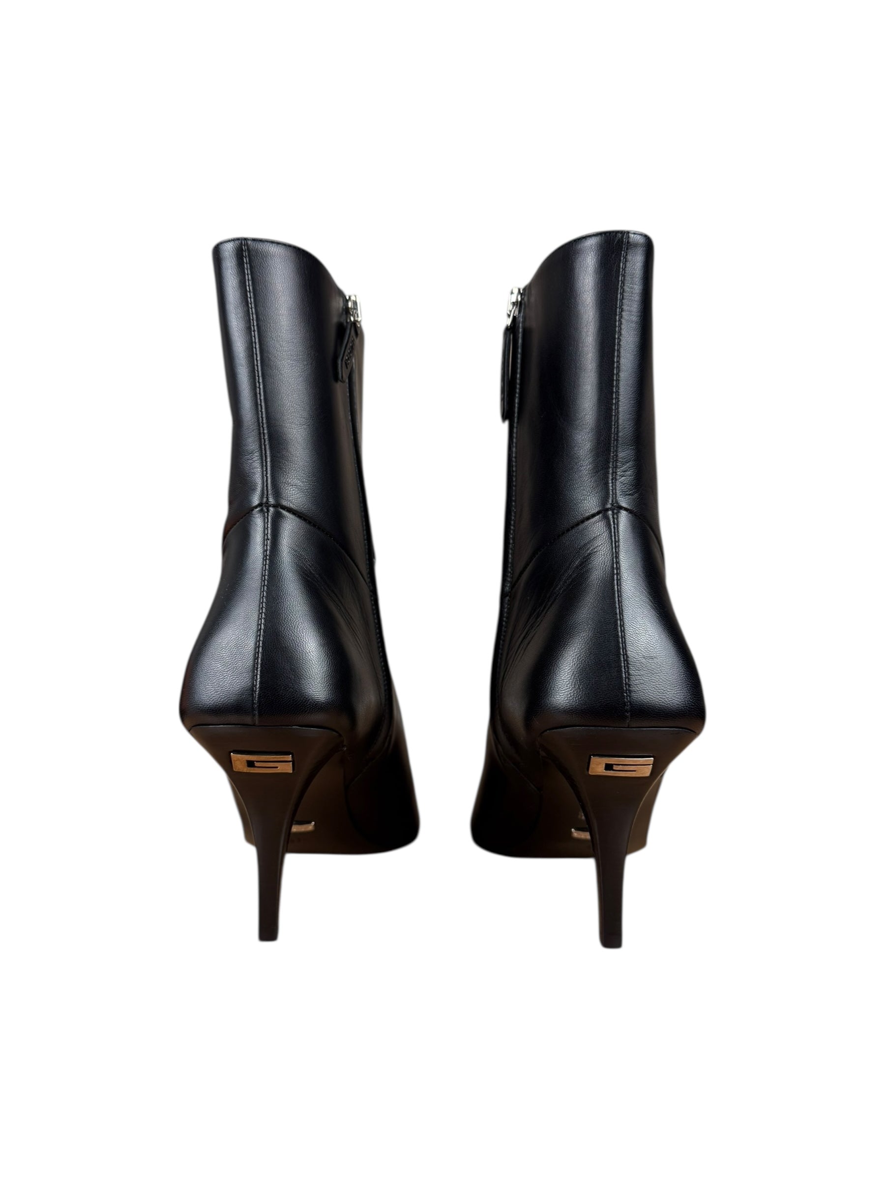 Gucci Black Leather Heel Boots