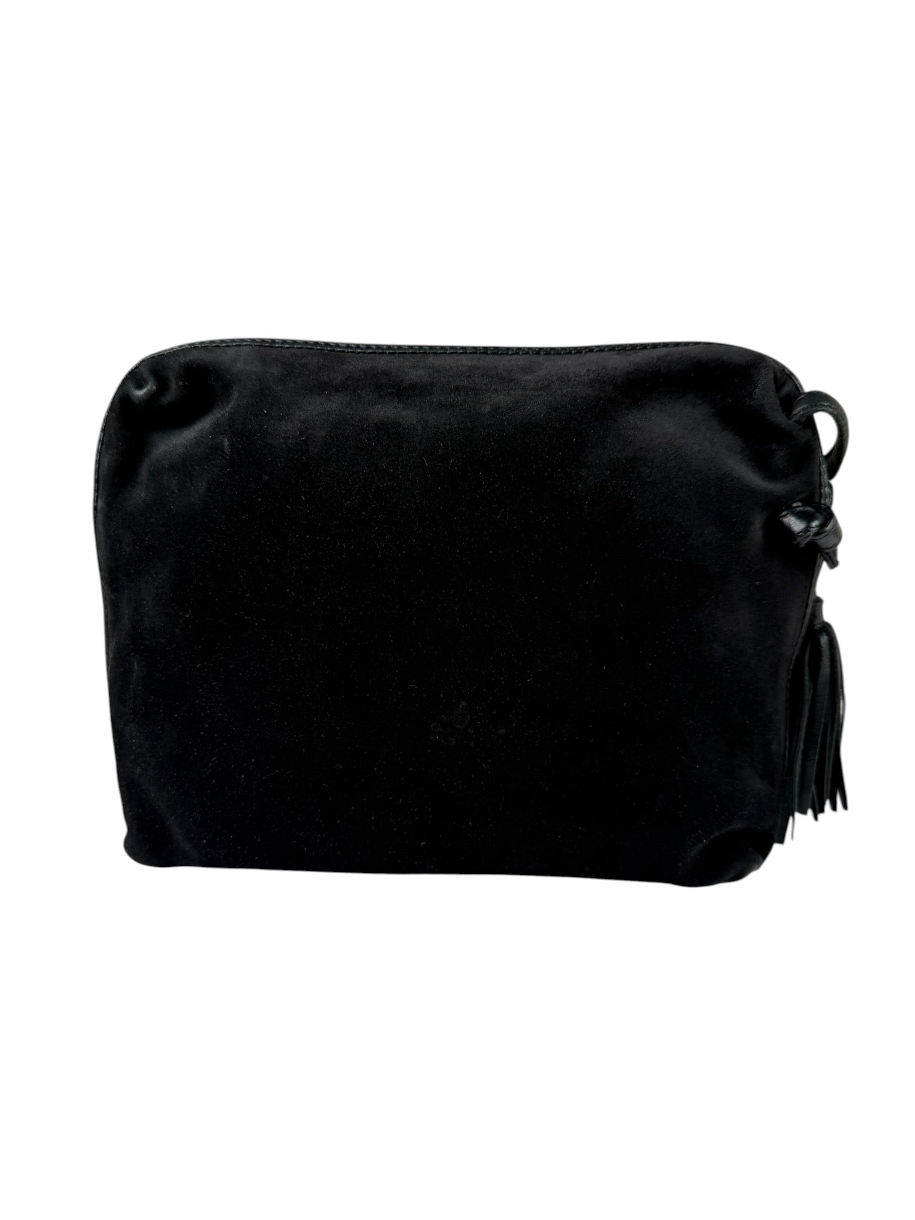 Bottega Veneta Black Suede/Leather Trim Crossbody Bag
