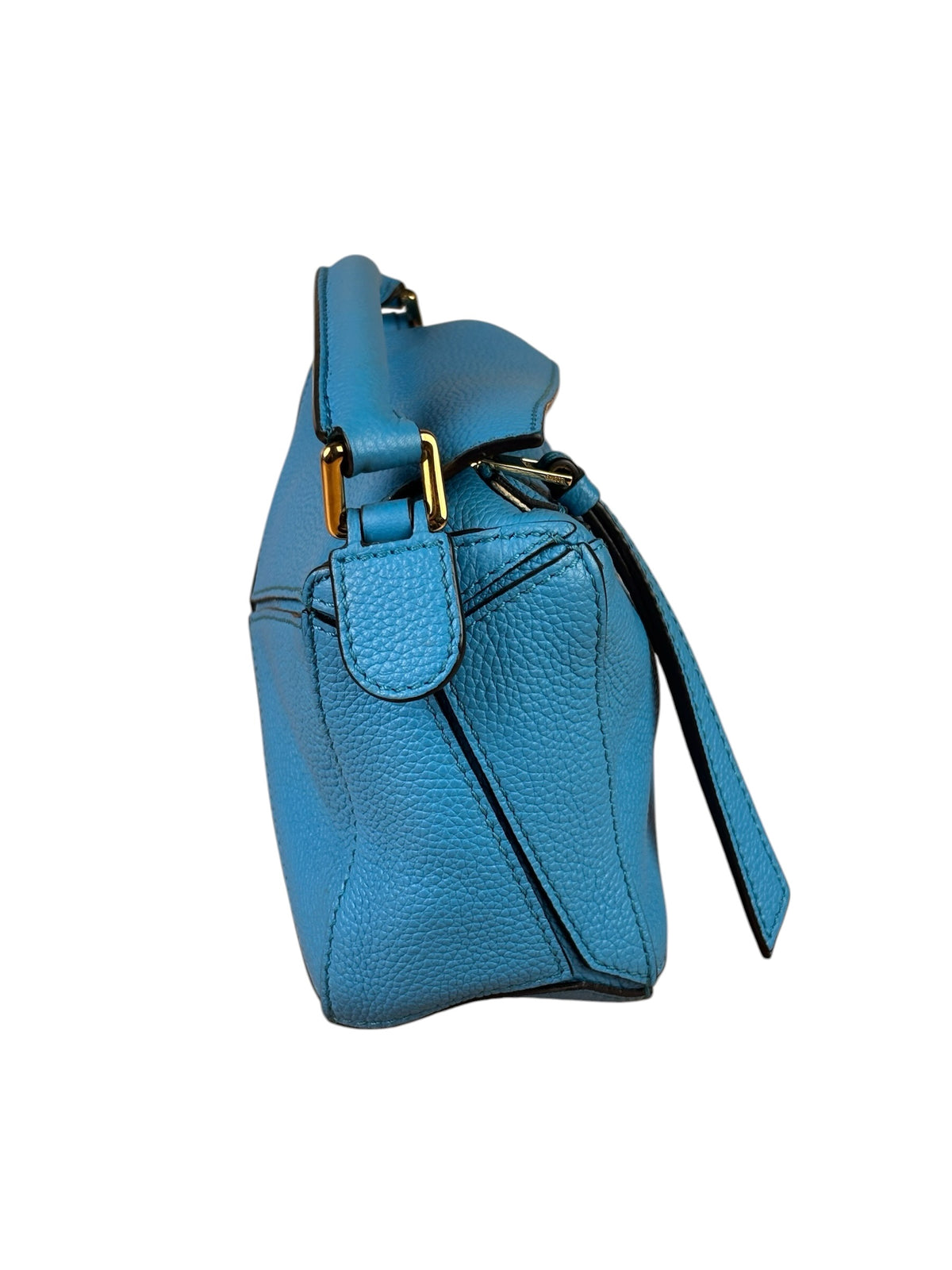 Loewe Blue Leather Puzzled Small Two-Way Bag