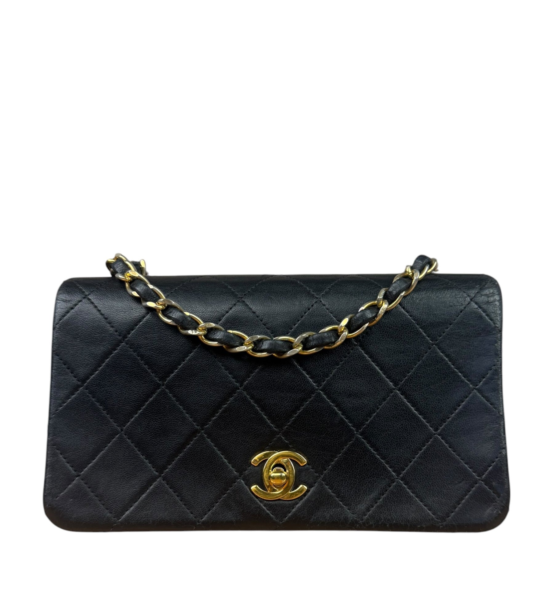 Chanel Black Quilted Leather Mini Flap Bag  2011