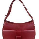 Loewe Vintage Red Leather Shoulder Bag
