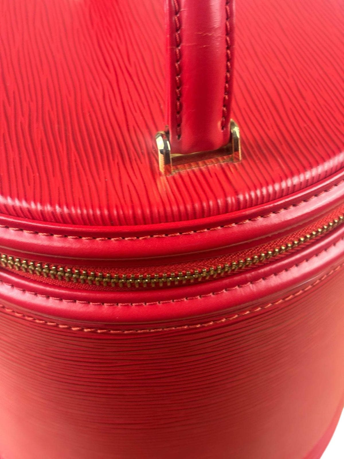 Louis Vuitton Castilian Red Epi Leather Cannes Vanity Bag