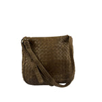 Bottega Veneta Brown Intrecciato Crossbody