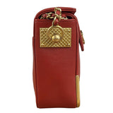 Chanel Red Quilted Leather Rock The Corner Minaudiere Shoulder Bag 2018