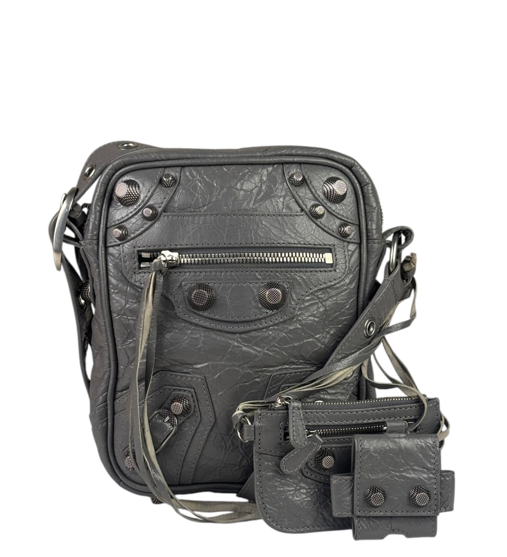 Balenciaga Gray Le Cagole Crossbody Bag