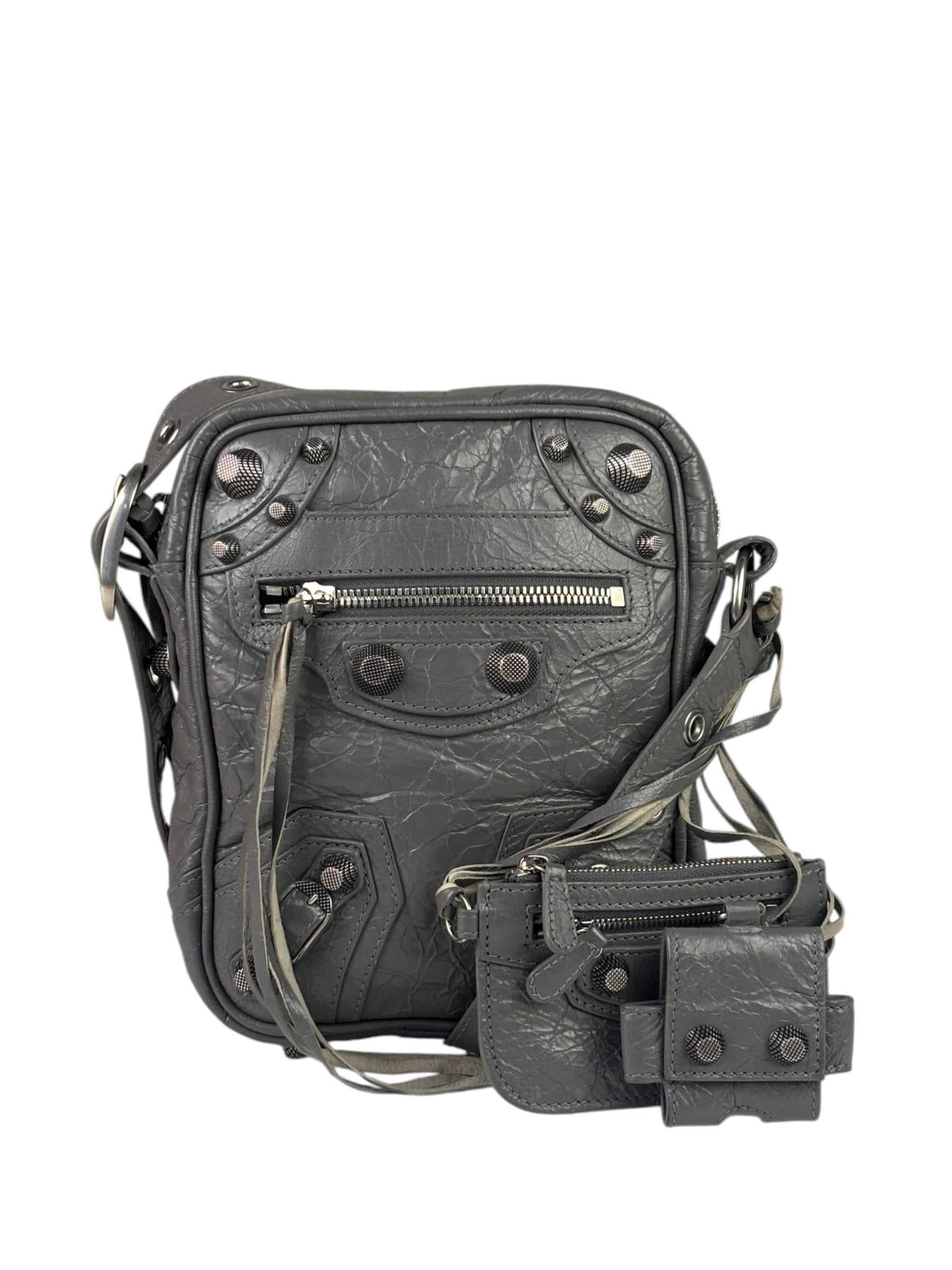 Balenciaga Gray Le Cagole Crossbody Bag
