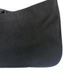 Prada Vintage Black Canvas Shoulder Bag
