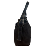 Fendi Vintage Black Mamma Baguette Shoulder Bag