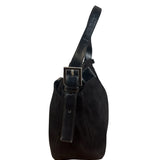 Fendi Vintage Black Mamma Baguette Shoulder Bag