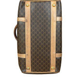 Celine Brown Leather Boston Handbag