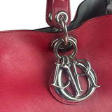 Christian Dior Red Leather Diorissimo Tote