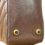 Chanel Burgundy Leather V Stitch Shoulder Bag 1990's