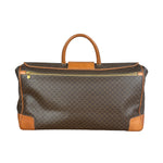 Celine Vintage Macadam Coated Canvas Weekender Travel Bag