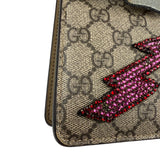Gucci Beige GG Supreme Medium Dionysus Flap Bag