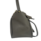 Celine Grey Grained Calfskin Belt Shoulder Bag