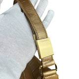 Chanel Gold Leather East West Shoulder Bag 2001