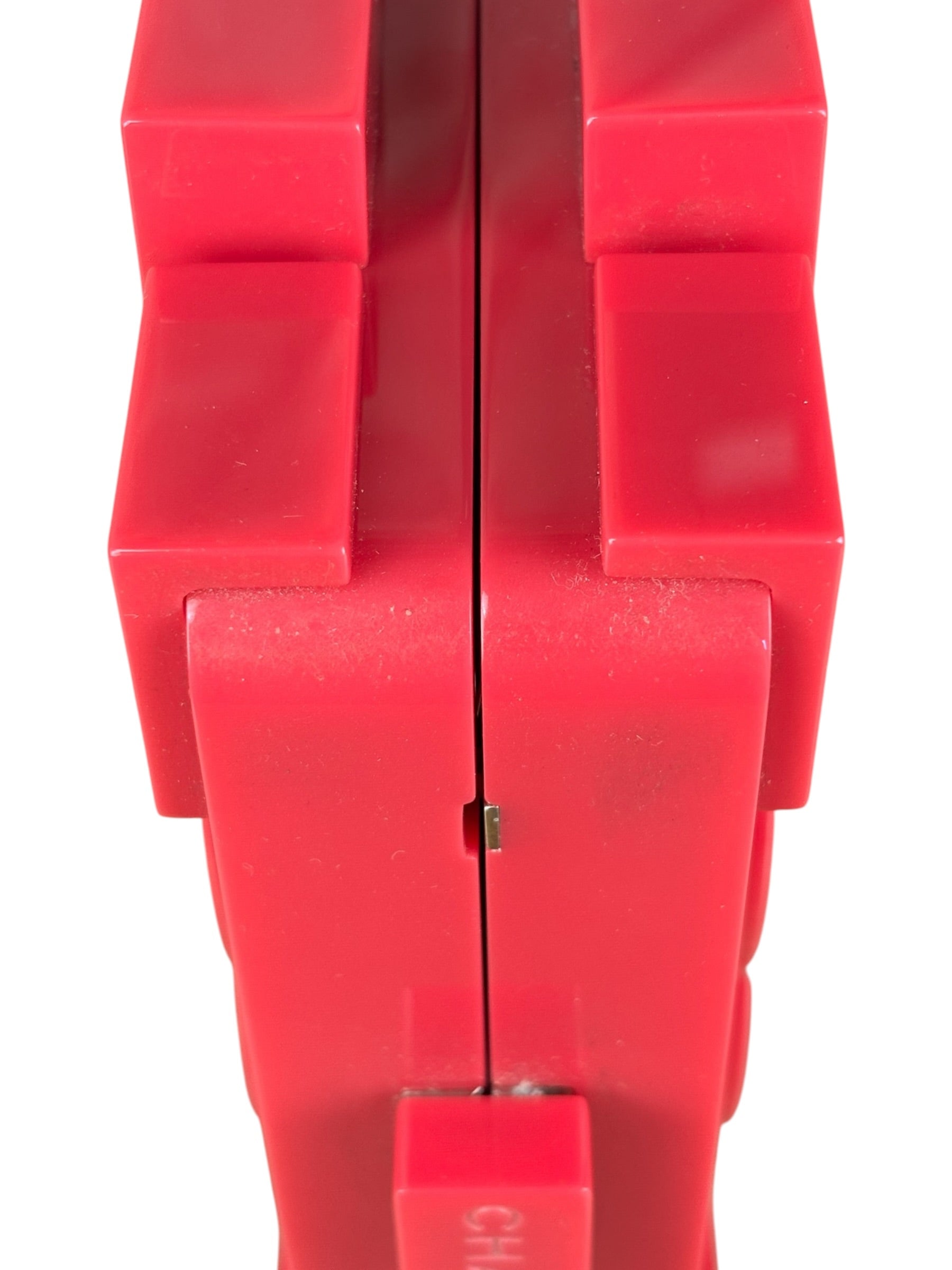 Chanel Rare Pink Plexi Brick Lego Clutch/Shoulder Bag 2014