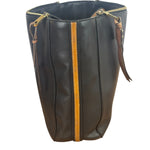 Chloe Black Leather Roy Large Zip Shoulder Bag