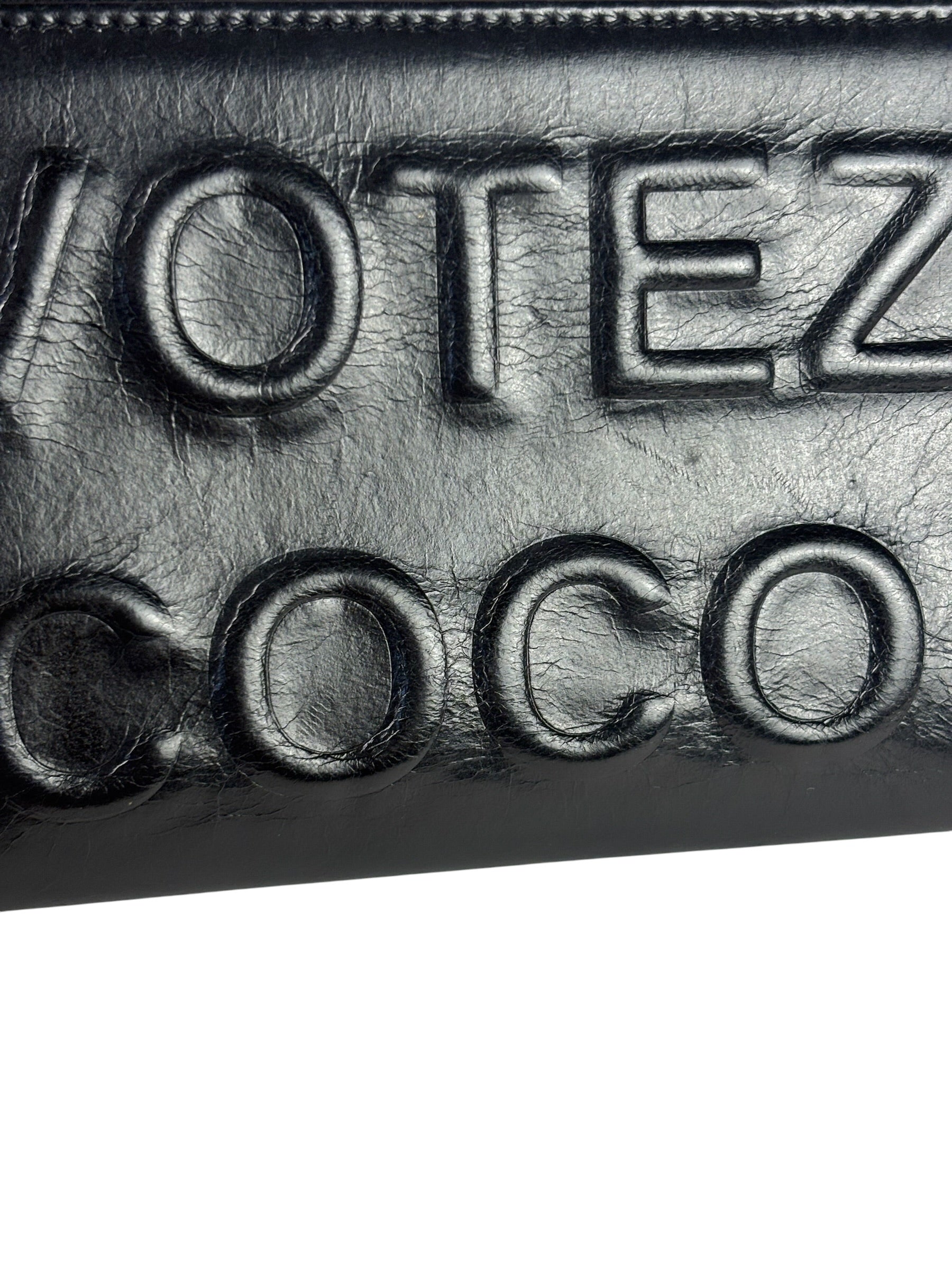 Chanel Black Leather Votez Coco Zip-Around Wallet 2014