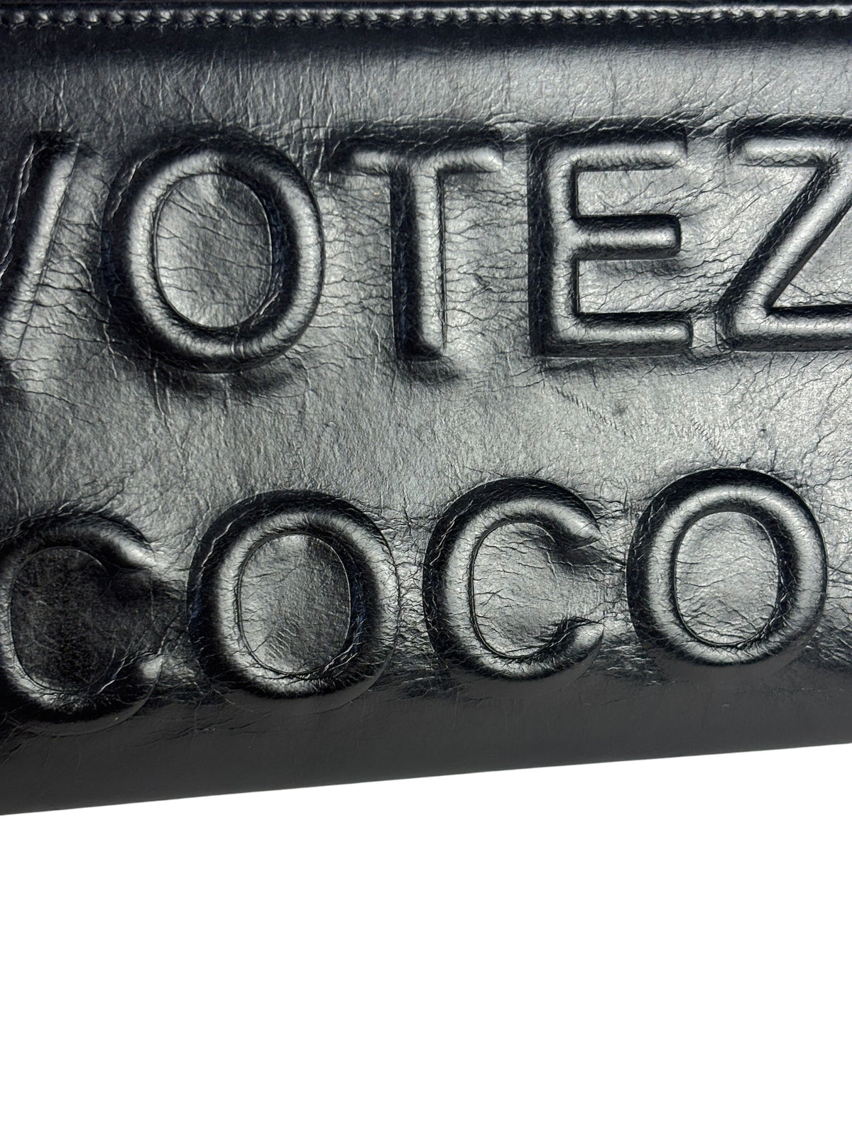 Chanel Black Leather Votez Coco Zip-Around Wallet 2014