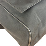 Gucci Black Canvas Flap Messenger Bag
