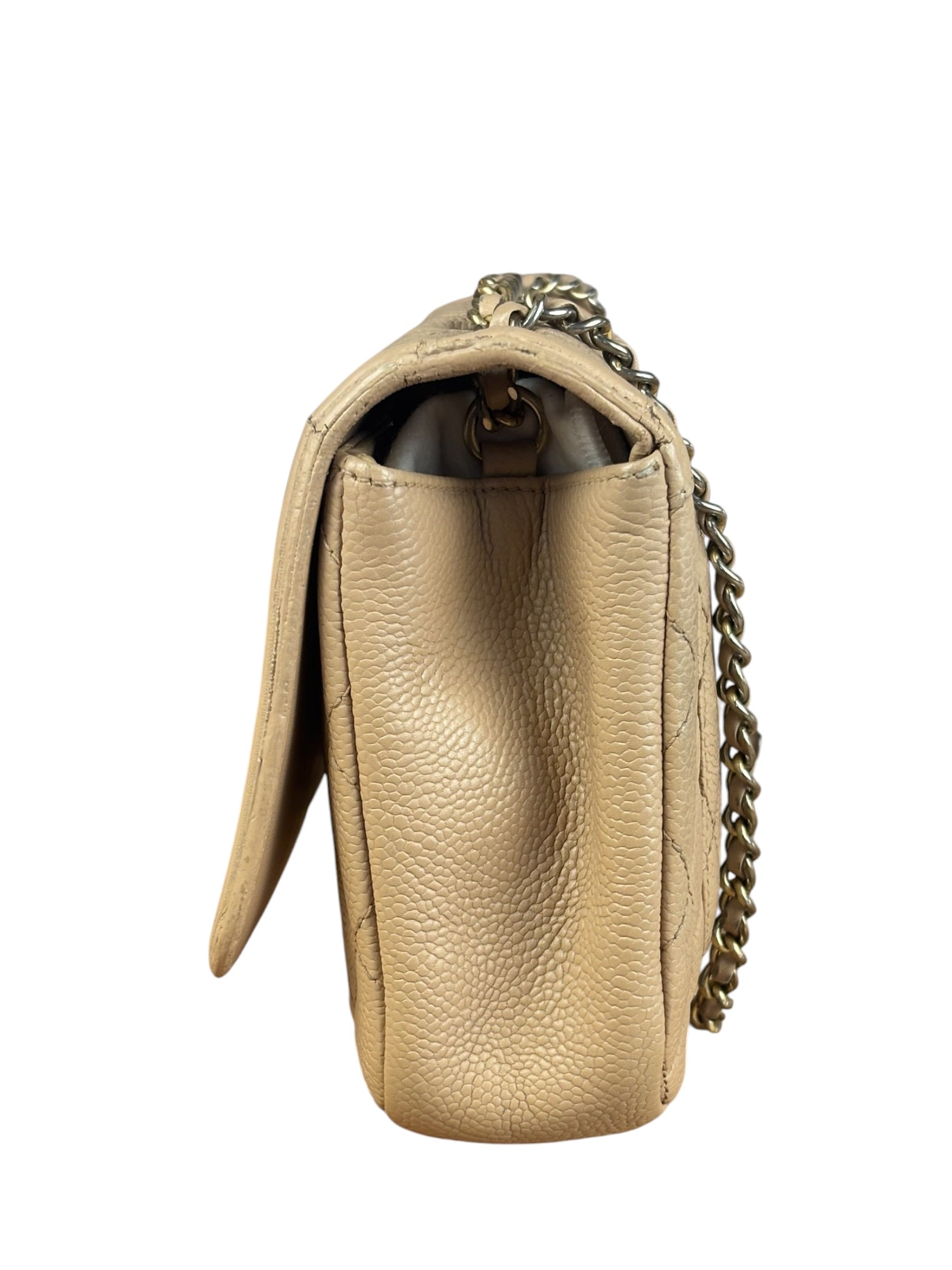 Chanel Beige Caviar S Filigree Flap 2016
