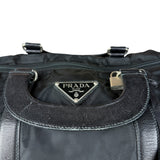 Prada Black Nylon Saffiano Travel Bag