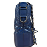 Chanel Navy Blue Leather Gabrielle Hobo Bag 2018