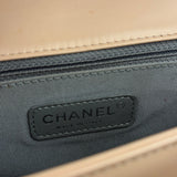 Chanel Cream Patent Leather Boy Flap Bag 2012