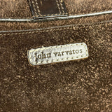 John Varvatos Suede Messenger Bag
