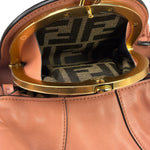 Fendi Pink Leather Spy Spice Mall Two-Way Bag