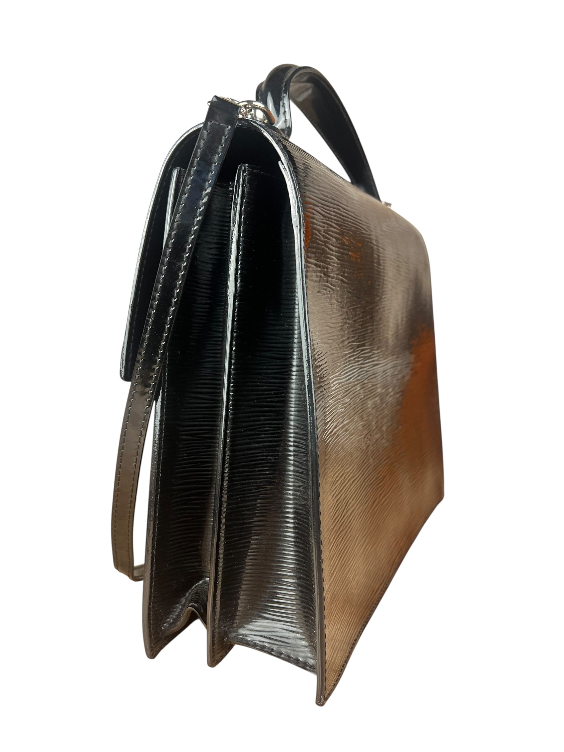 Louis Vuitton Black Electric Epi Sévigné 2Way Handbag