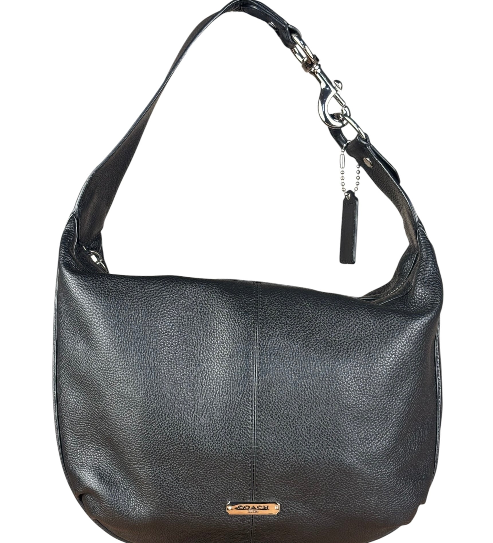Coach Black Leather Hobo Shoulder Bag