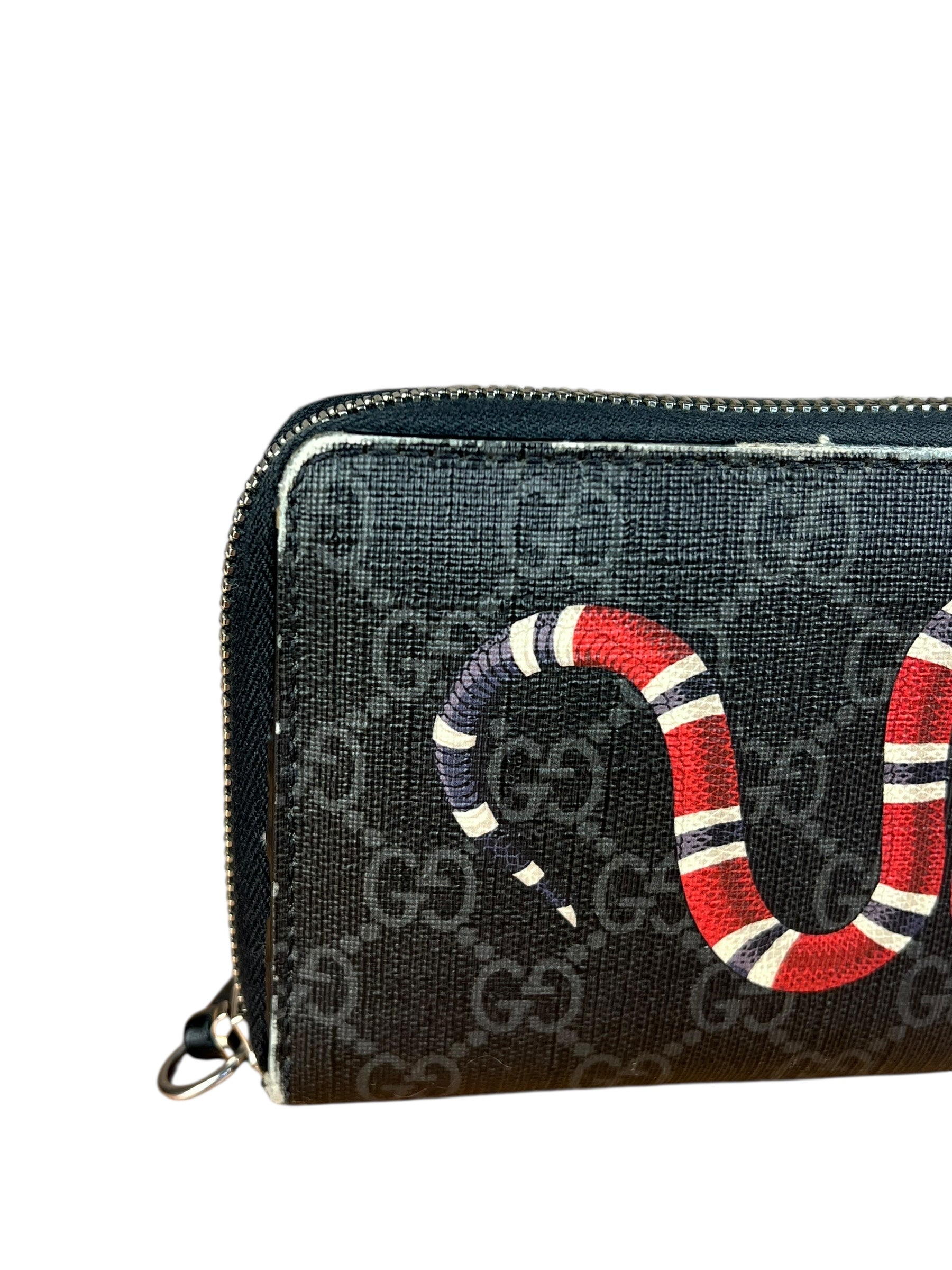 Gucci Kingsnake GG Zippy Wallet