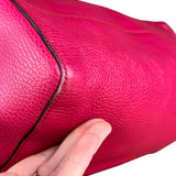 Gucci Hot Pink Pebbled Leather Swing Tote