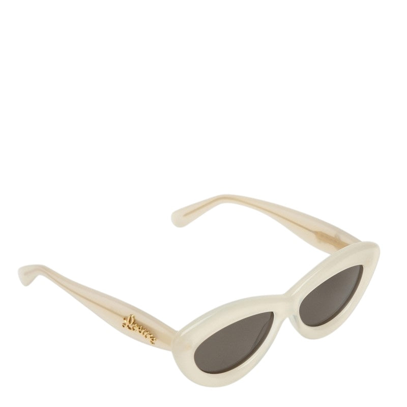 Loewe Curvy Oval Sunglasses Ivory