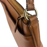 Coach Tan Brown Pebble Leather Crossbody Bag