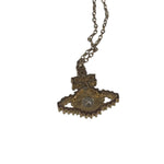 Vivienne Westwood Rhinestone Orb Pendant Necklace