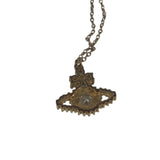 Vivienne Westwood Rhinestone Orb Pendant Necklace