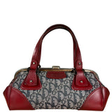 Christian Dior 2005 Doctor Bag Navy/Red Leather Trim